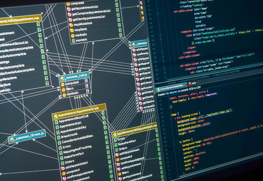 Software computer programming code.